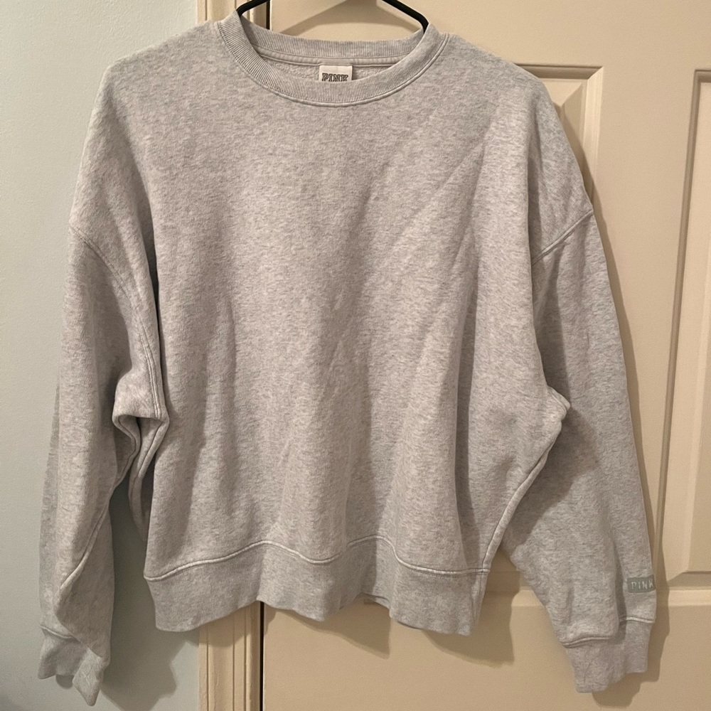 Victoria Secrets PINK slightly cropped crew neck